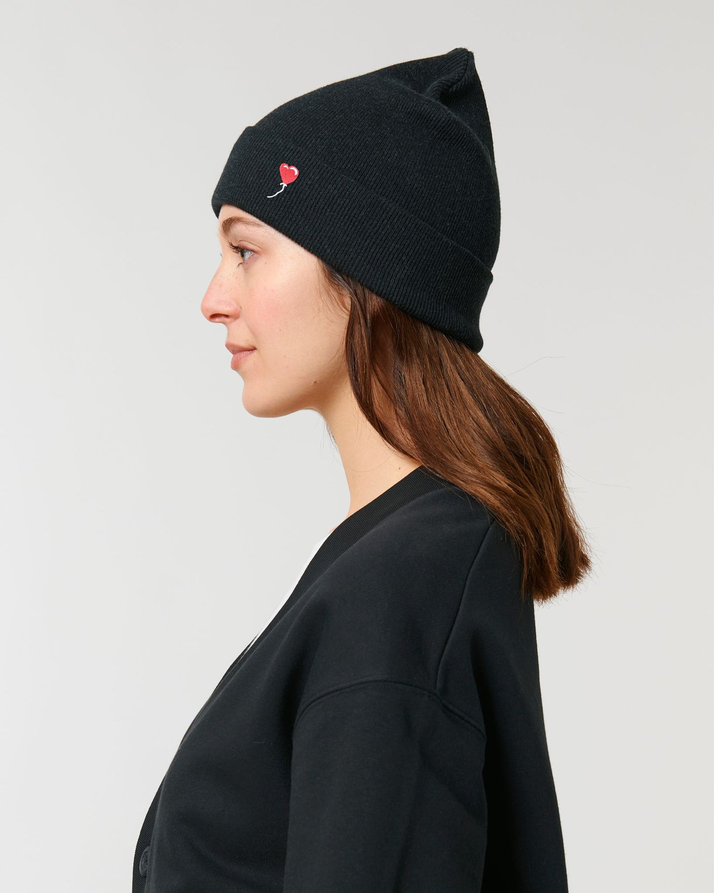 Rib Beanie- Incrabible Est.2021 - Black