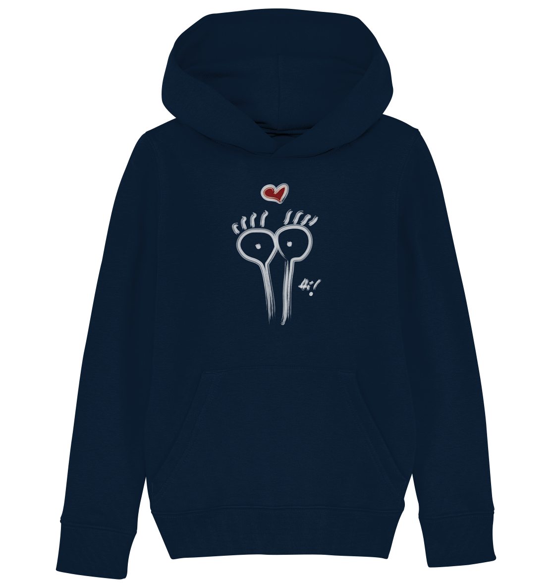 Kids Hoodie Big Eyes - Incrabible Est. 2021- French Navy