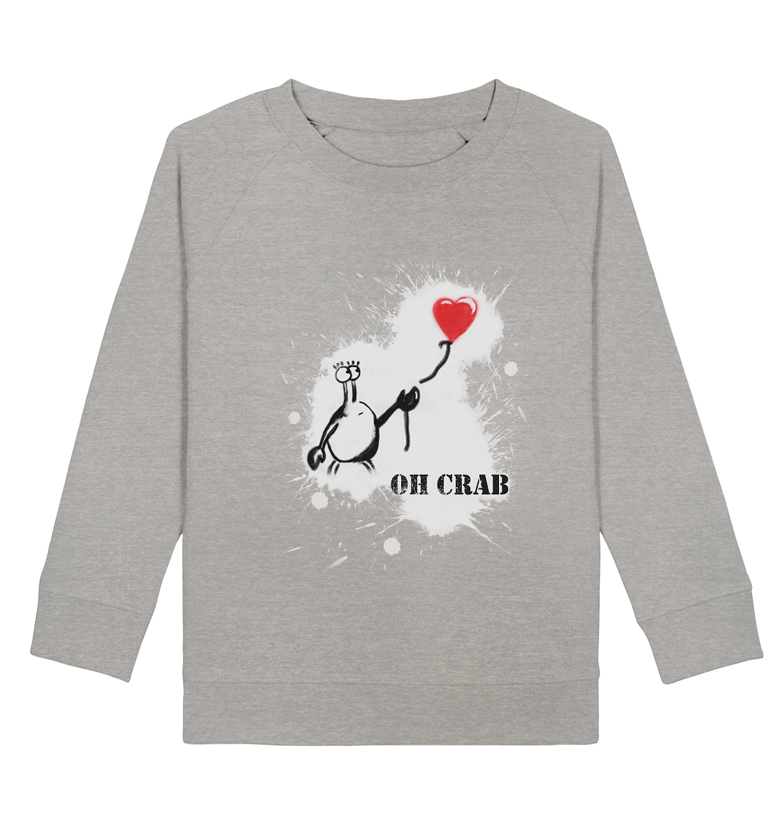 Kids Sweatshirt Oh Crab - Incrabible Est. 2021- Heather Grey