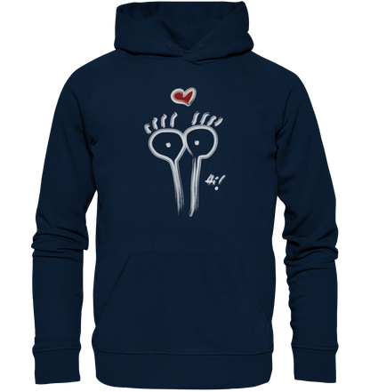Grown-Ups Hoodie Big Eyes - Incrabible Est. 2021- French Navy