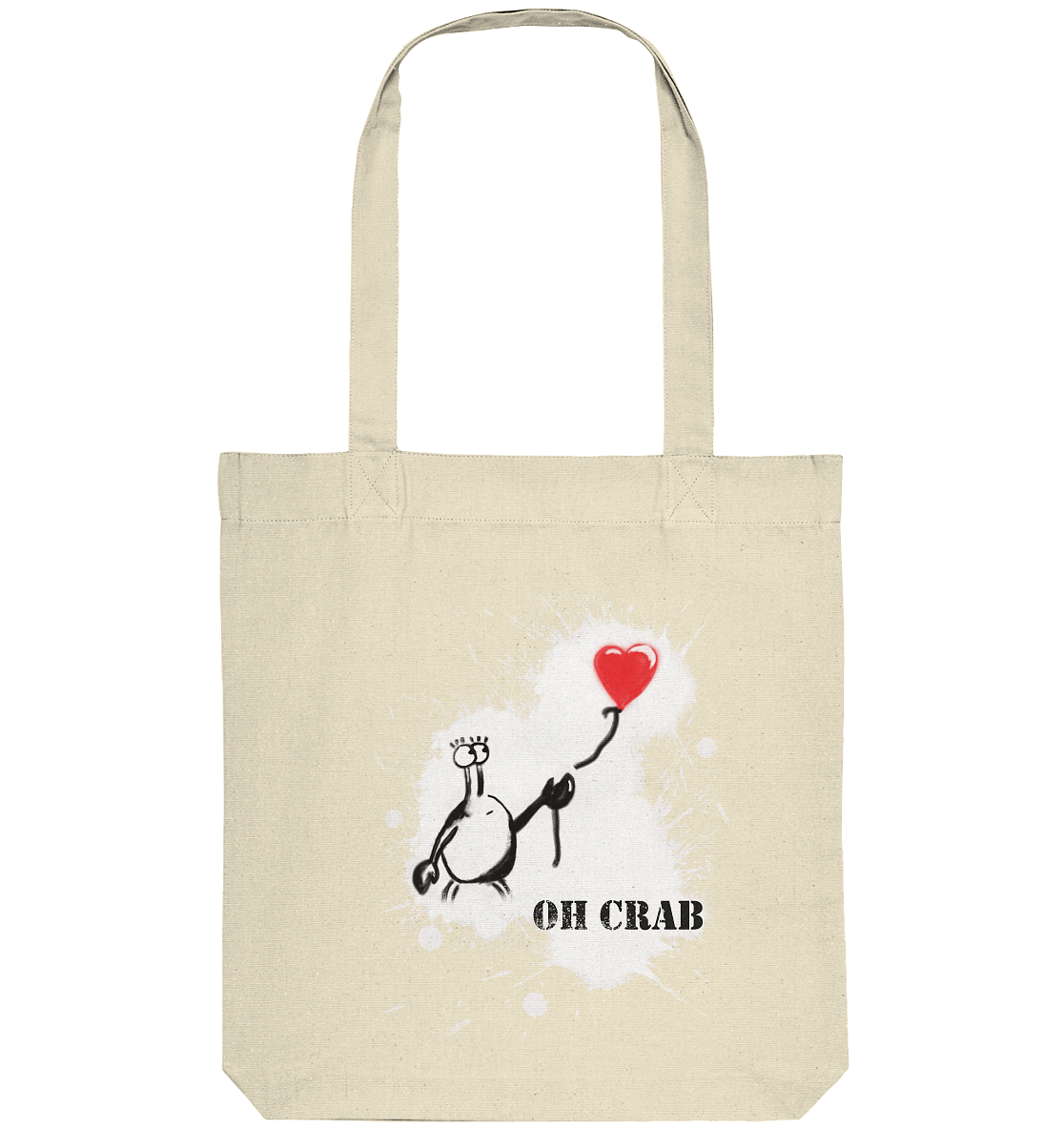 Shopping Bag Oh Crab- Incrabible Est.2021 - Natural Raw